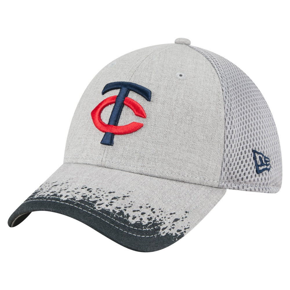 Minnesota Twins New Era Visor Paint Splatter 39THIRTY Flex Hat for sale
