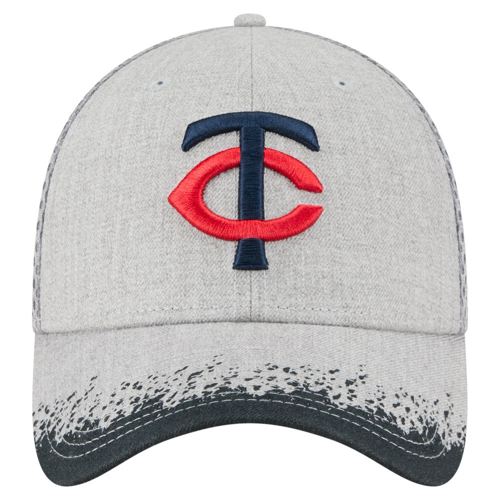 Minnesota Twins New Era Visor Paint Splatter 39THIRTY Flex Hat for sale
