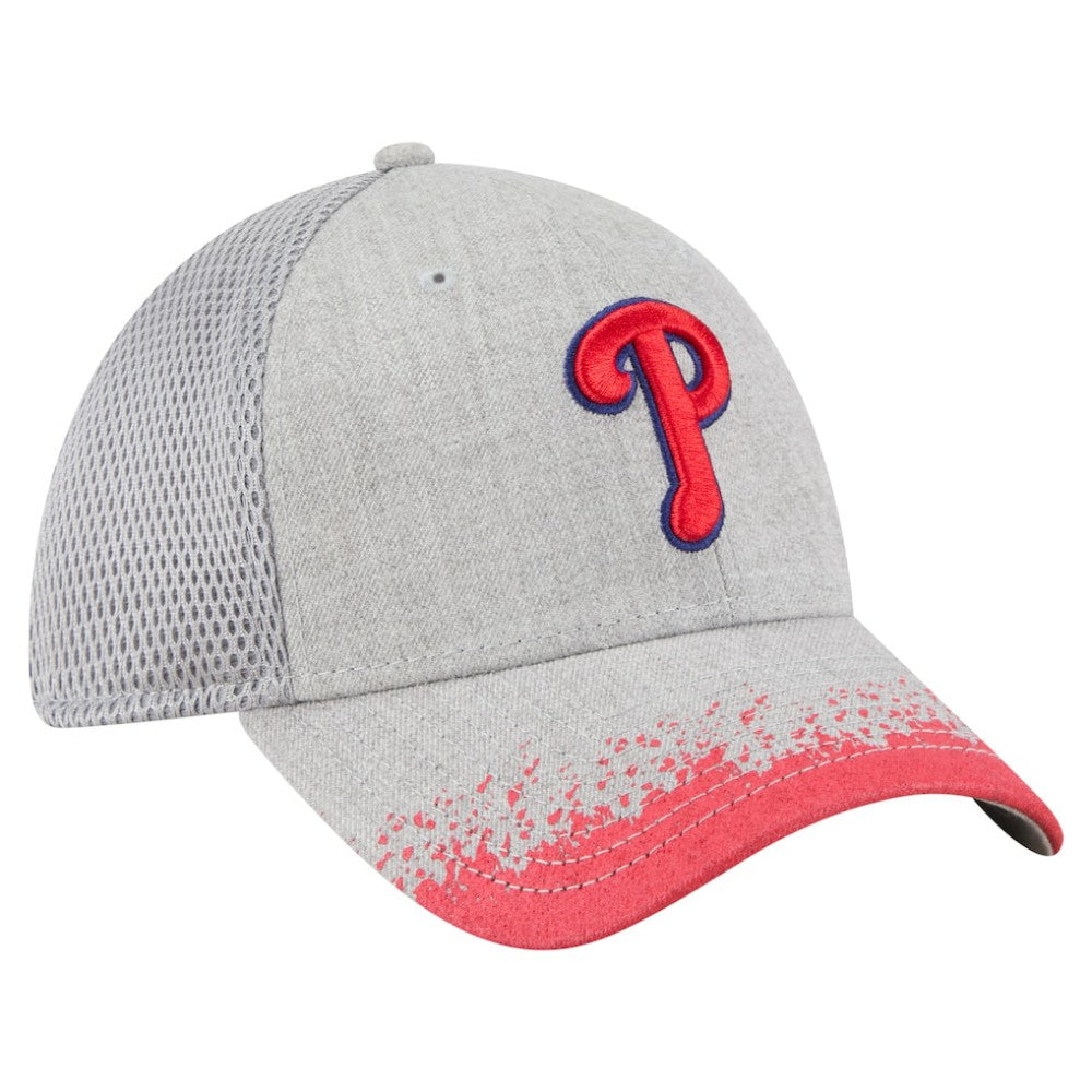 Philadelphia Phillies New Era Visor Paint Splatter 39THIRTY Flex Hat discount
