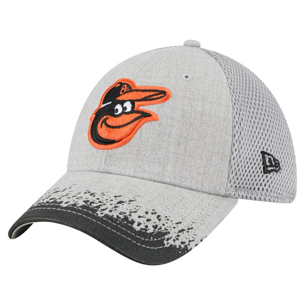 Baltimore Orioles New Era Visor Paint Splatter 39THIRTY Flex Hat discount