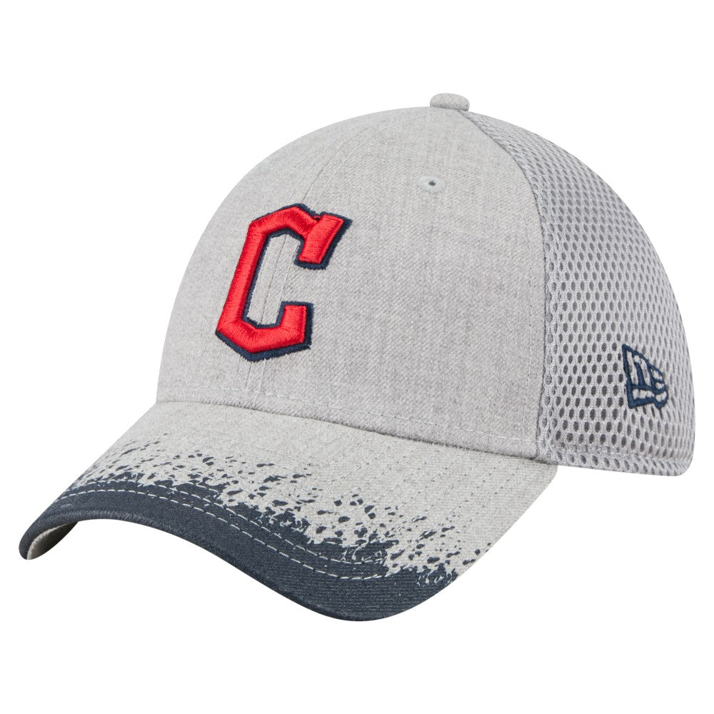 Cleveland Guardians New Era Visor Paint Splatter 39THIRTY Flex Hat discount