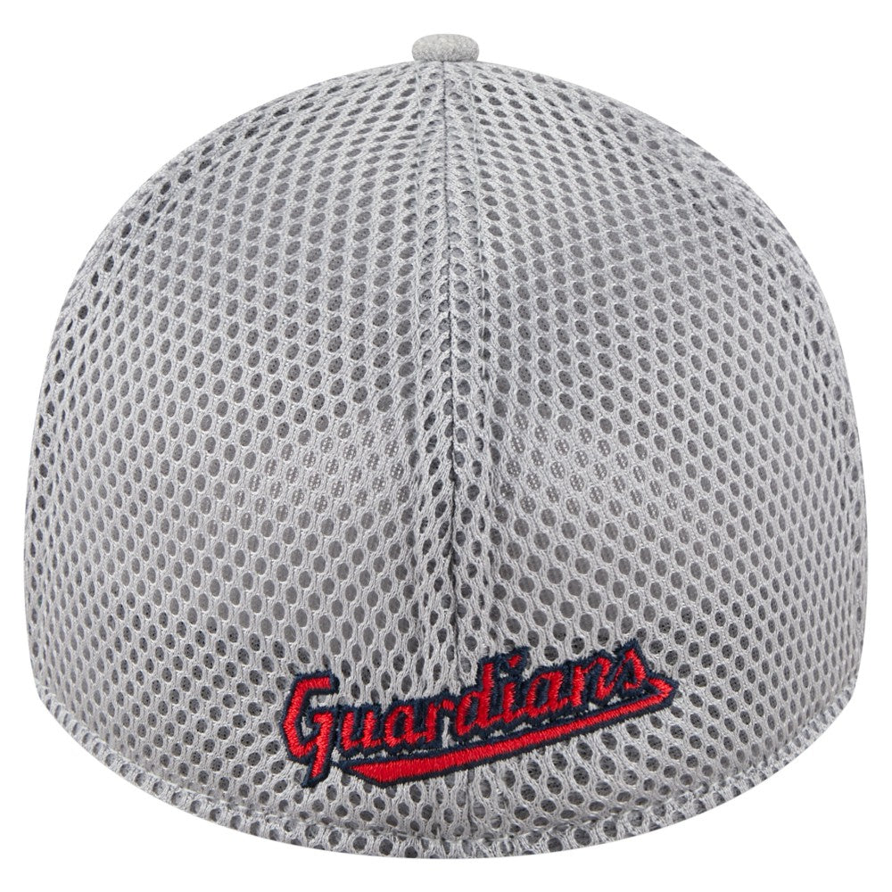 Cleveland Guardians New Era Visor Paint Splatter 39THIRTY Flex Hat discount