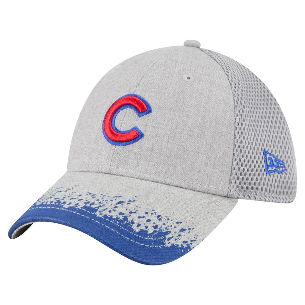 Chicago Cubs New Era Visor Paint Splatter 39THIRTY Flex Hat for sale
