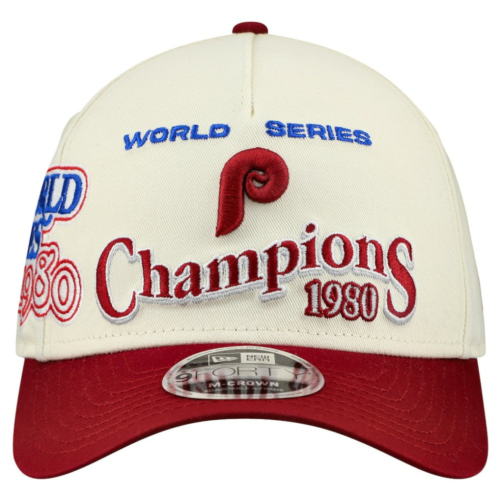 Philadelphia Phillies New Era World Series 9FORTY M-Crown A-Frame Adjustable Hat On Sale