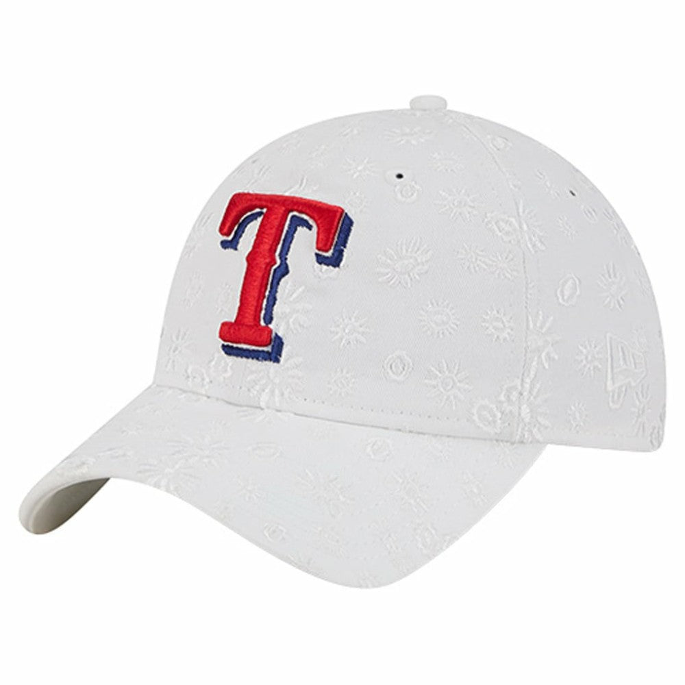 Texas Rangers New Era Women's Floral Mesh 9TWENTY Adjustable Hat On Sale