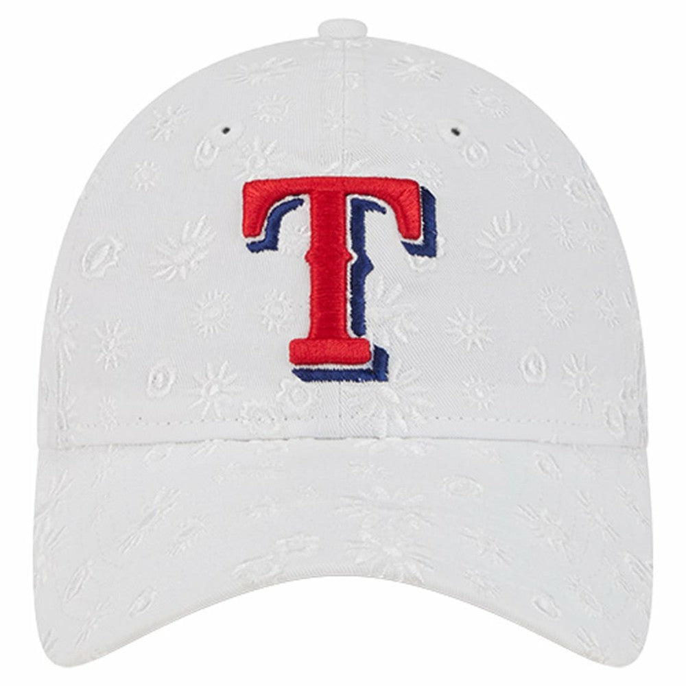 Texas Rangers New Era Women's Floral Mesh 9TWENTY Adjustable Hat On Sale