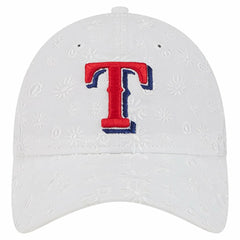 Texas Rangers New Era Women's Floral Mesh 9TWENTY Adjustable Hat On Sale