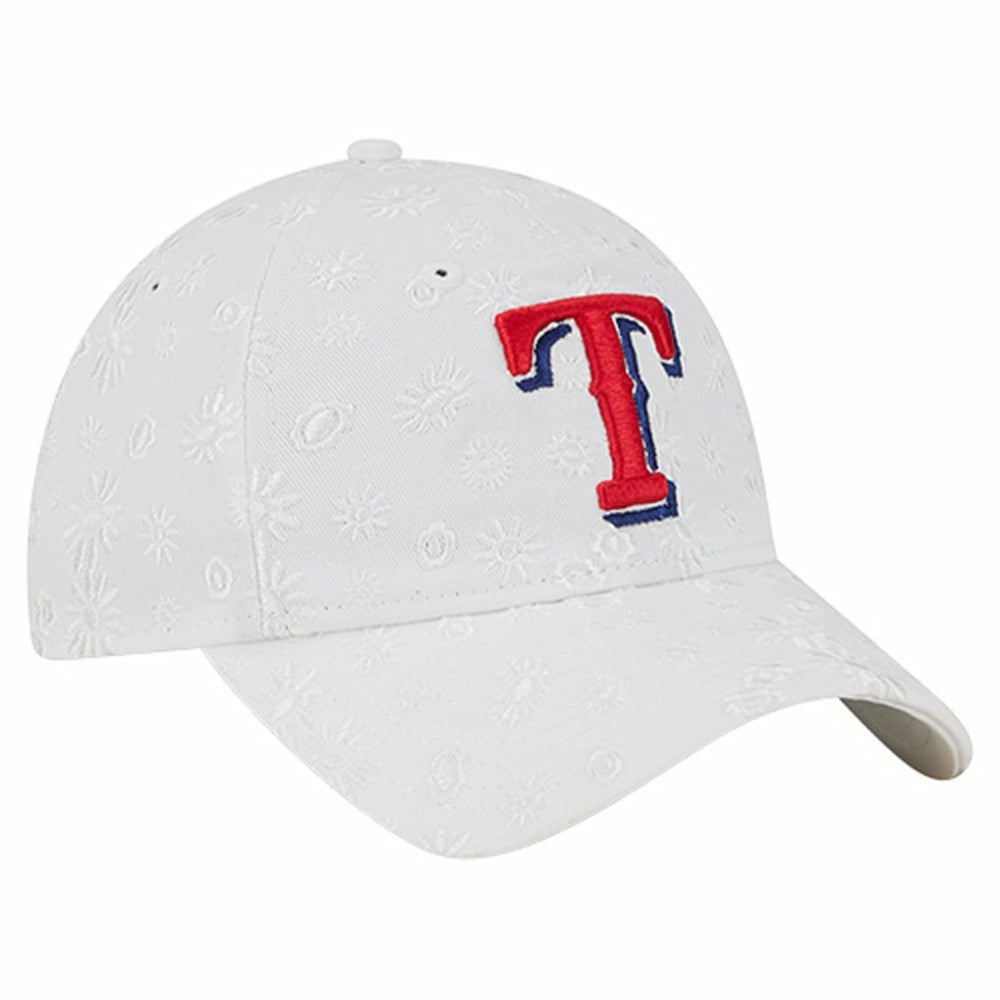 Texas Rangers New Era Women's Floral Mesh 9TWENTY Adjustable Hat On Sale