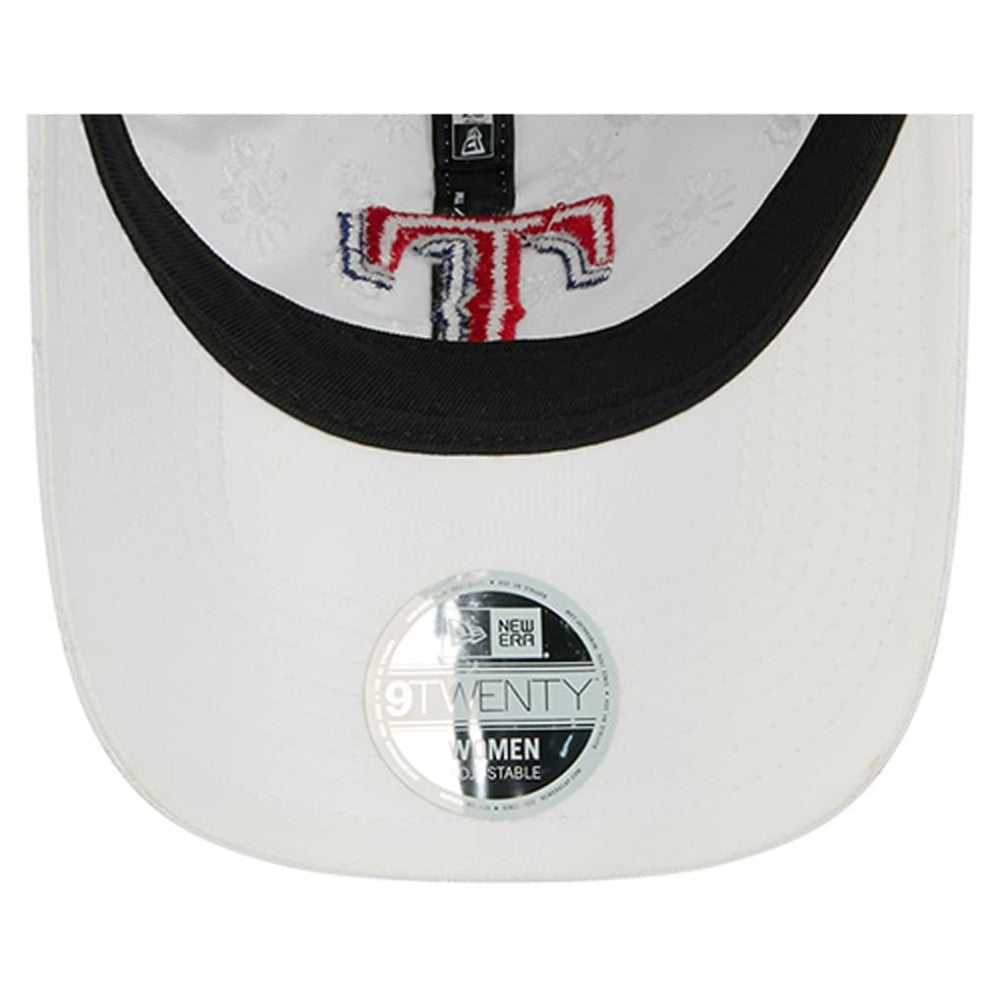 Texas Rangers New Era Women's Floral Mesh 9TWENTY Adjustable Hat On Sale