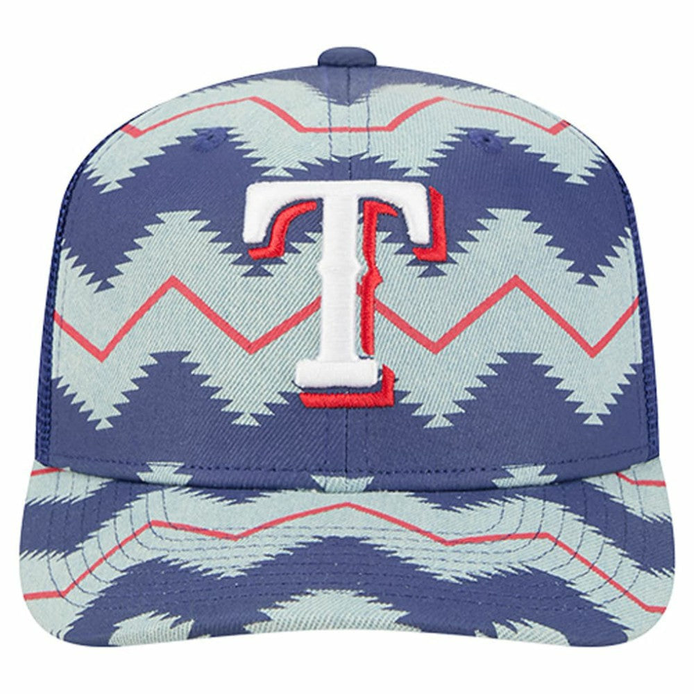 Texas Rangers New Era Aztec Denim 9SEVENTY Adjustable Hat Near Me