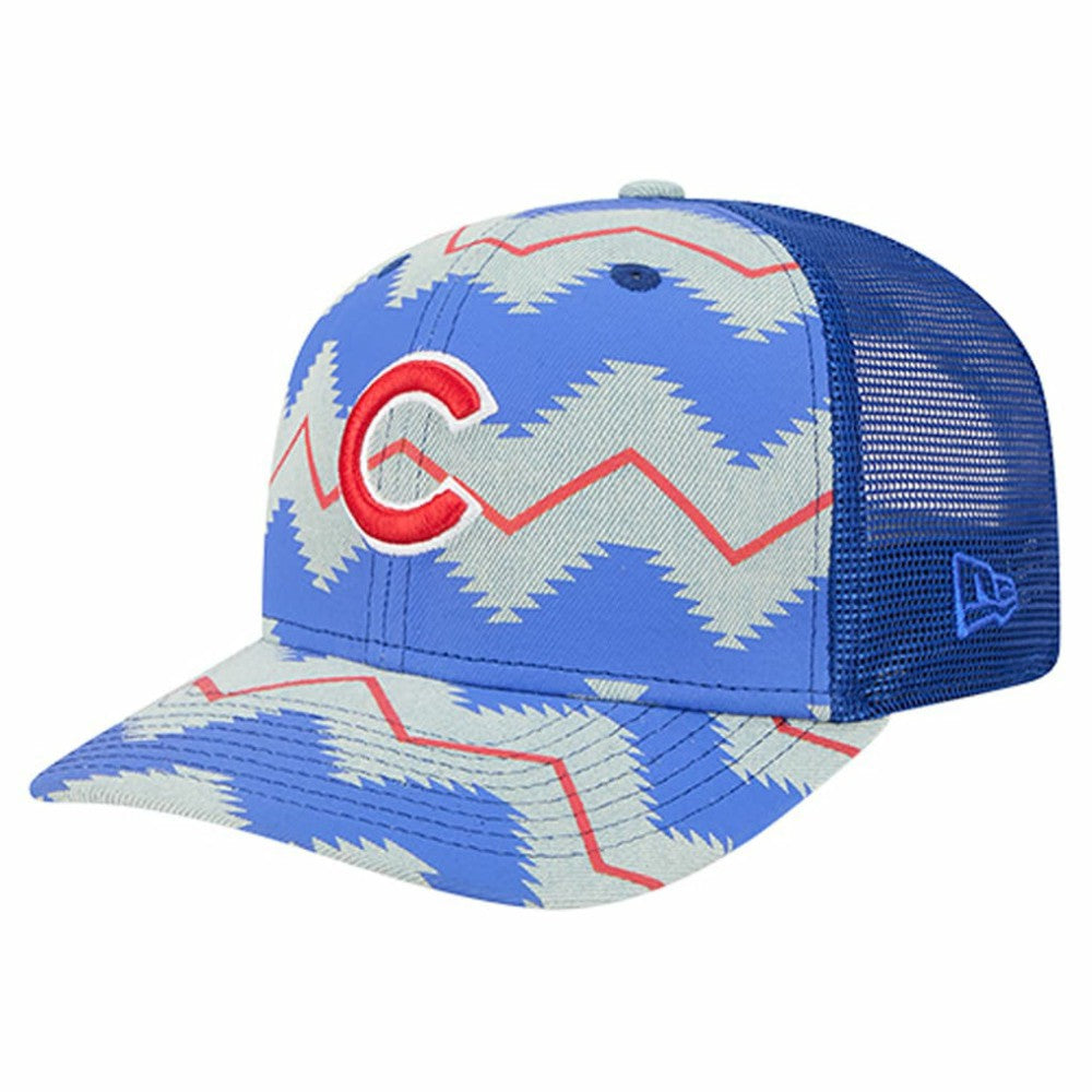 Chicago Cubs New Era Aztec Denim 9SEVENTY Adjustable Hat for sale