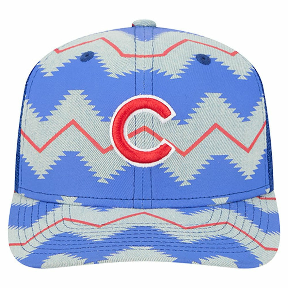 Chicago Cubs New Era Aztec Denim 9SEVENTY Adjustable Hat for sale