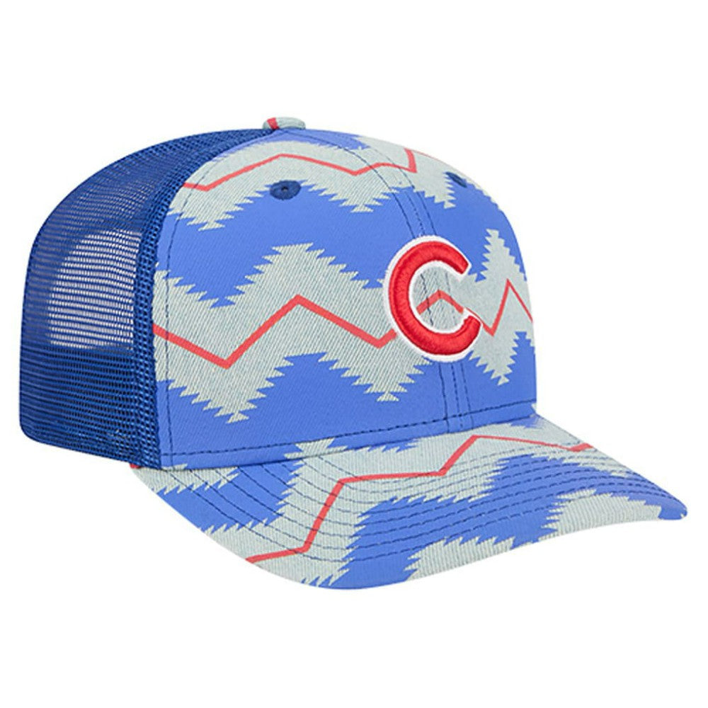 Chicago Cubs New Era Aztec Denim 9SEVENTY Adjustable Hat for sale
