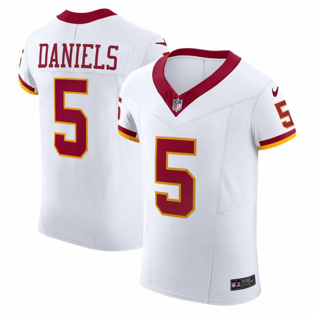 Jayden Daniels Washington Commanders Alternate 2 Super Bowl Era Vapor F.U.S.E. Elite Jersey White - Nike