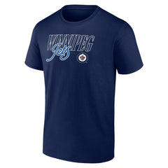 Winnipeg Jets - Script T-Shirt Navy