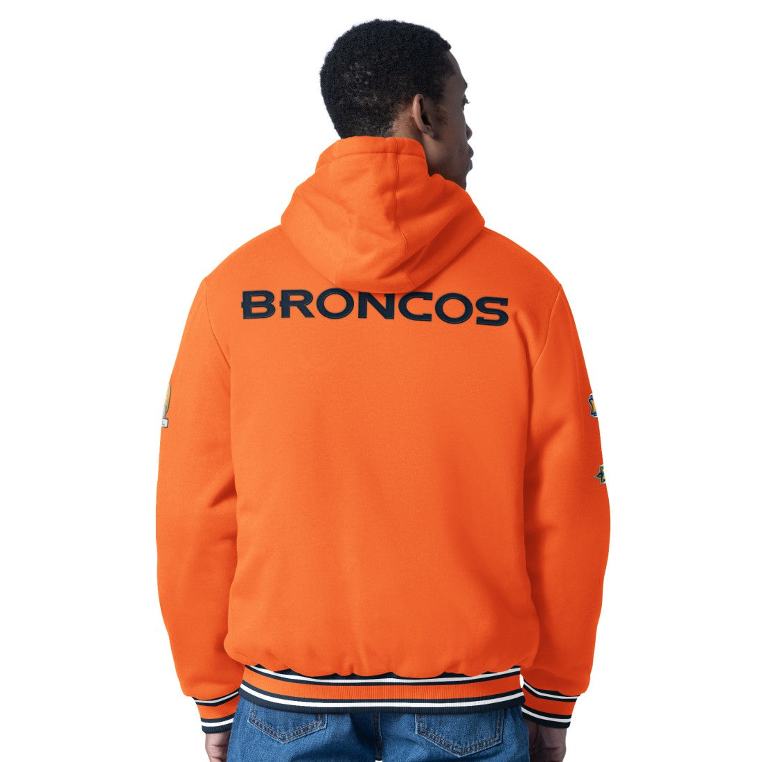 Denver Broncos G-III Sports by Carl Banks Power Forward Commemorative Full-Zip Hooded Jacket Orange - NFL