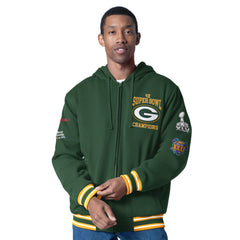 Green Bay Packers G-III Sports by Carl Banks Power Forward Commemorative Full-Zip Hooded Jacket Green - NFL