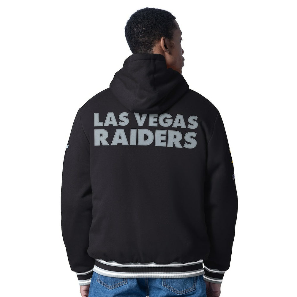 Las Vegas Raiders G-III Sports by Carl Banks Power Forward Commemorative Full-Zip Hooded Jacket Black - NFL