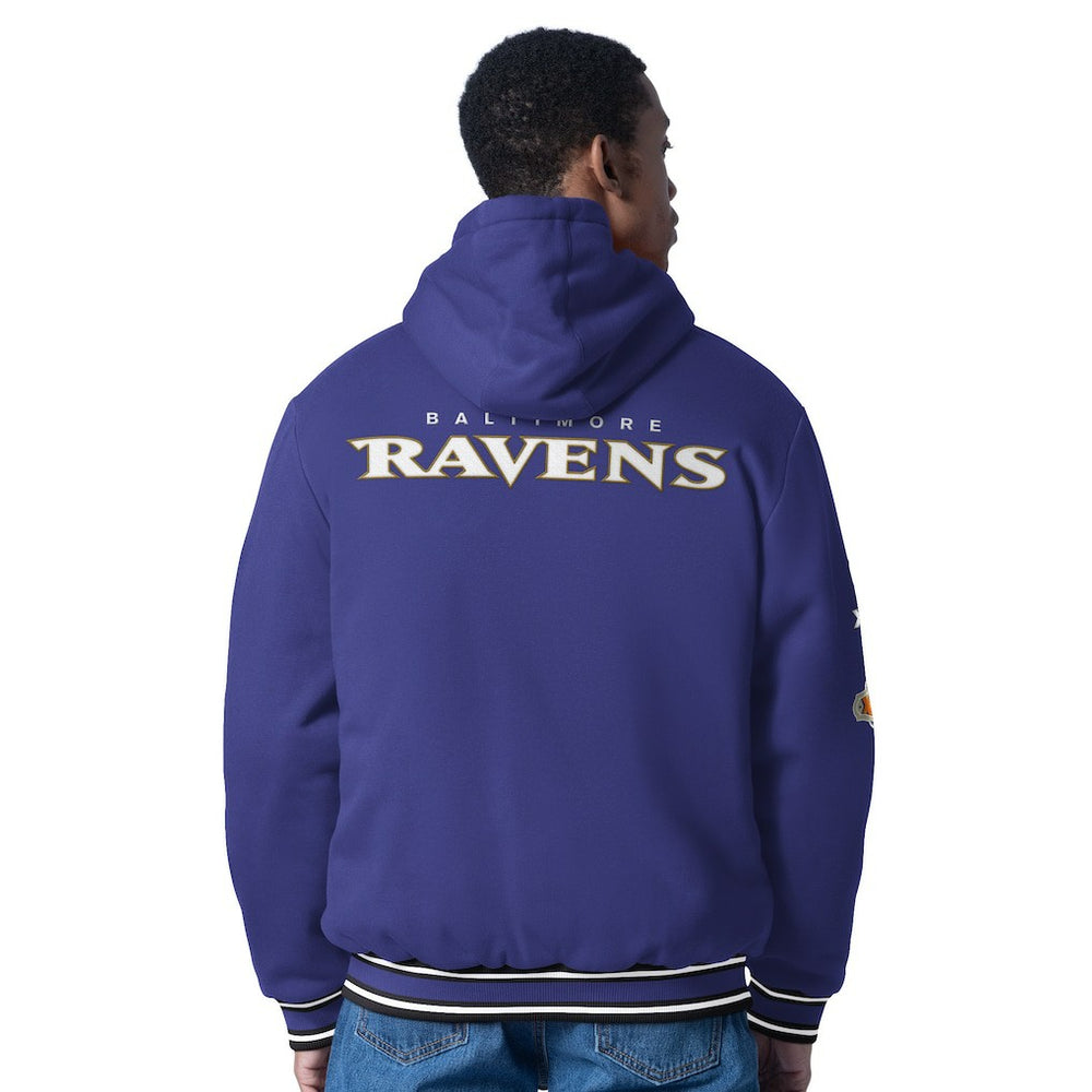 Baltimore Ravens G-III Sports by Carl Banks Power Forward Commemorative Full-Zip Hooded Jacket Purple - NFL