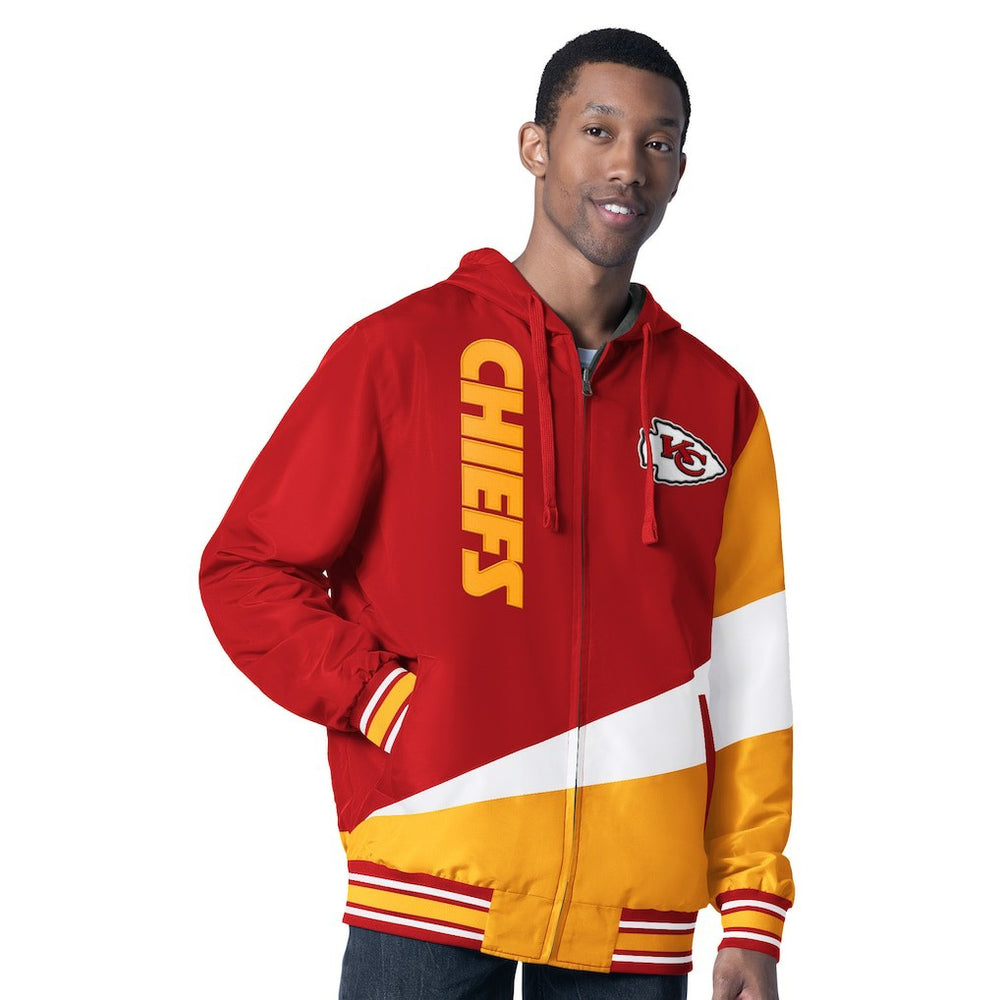 Kansas City Chiefs G-III Sports by Carl Banks Dual Threat Reversable Full-Zip Hooded Jacket Red/Charcoal - NFL