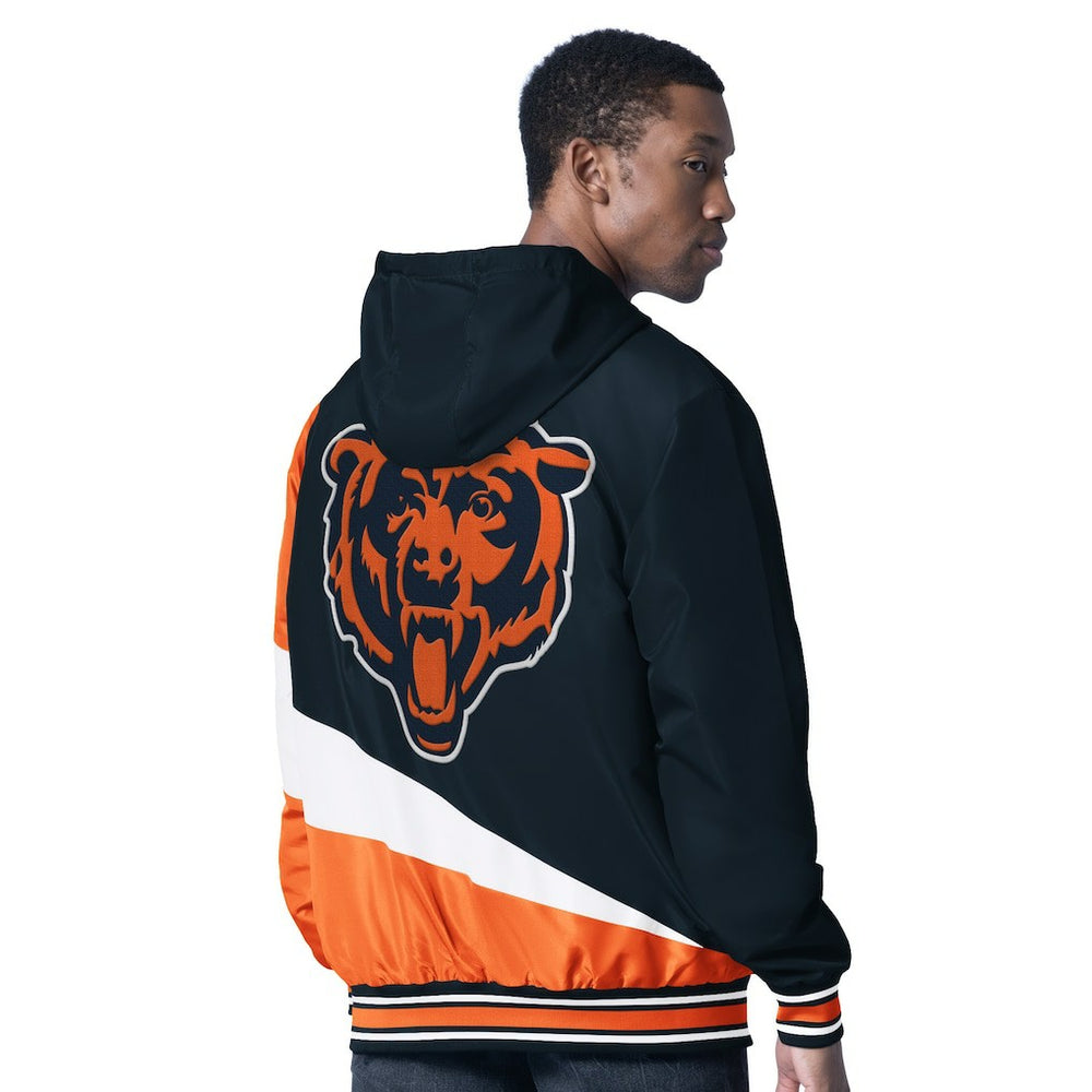 Chicago Bears G-III Sports by Carl Banks Dual Threat Reversable Full-Zip Hooded Jacket Navy/Charcoal - NFL