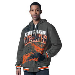 Chicago Bears G-III Sports by Carl Banks Dual Threat Reversable Full-Zip Hooded Jacket Navy/Charcoal - NFL