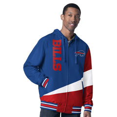 Buffalo Bills G-III Sports by Carl Banks Dual Threat Reversable Full-Zip Hooded Jacket Royal/Charcoal - NFL