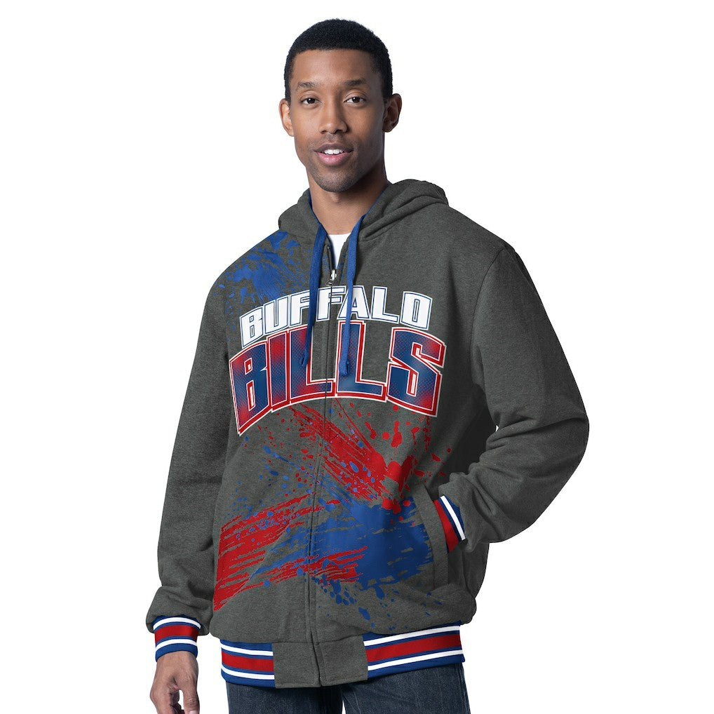 Buffalo Bills G-III Sports by Carl Banks Dual Threat Reversable Full-Zip Hooded Jacket Royal/Charcoal - NFL