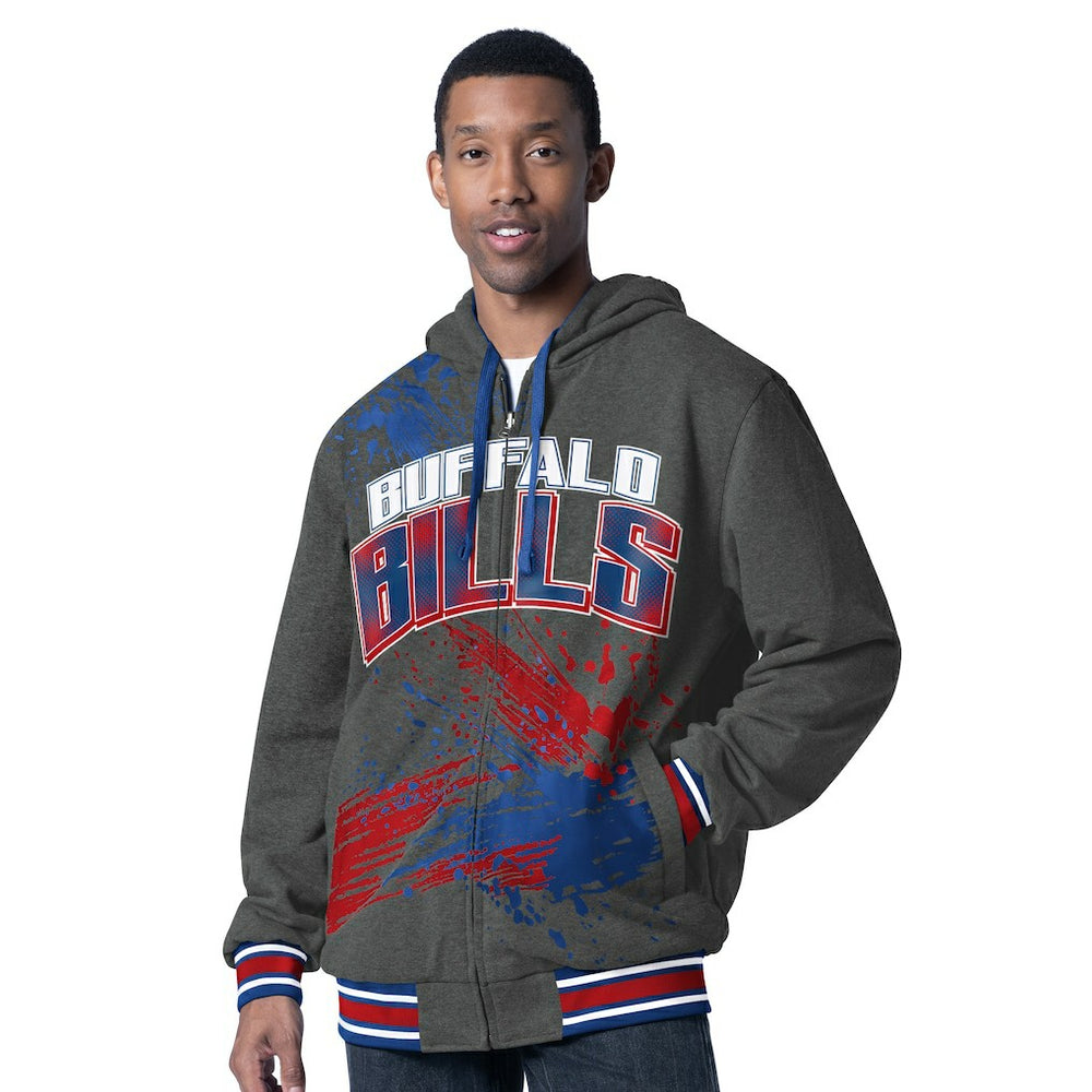 Buffalo Bills G-III Sports by Carl Banks Dual Threat Reversable Full-Zip Hooded Jacket Royal/Charcoal - NFL