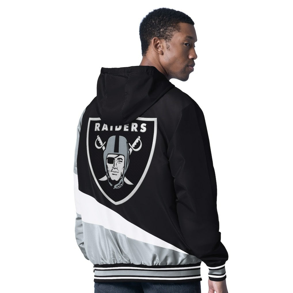 Las Vegas Raiders G-III Sports by Carl Banks Dual Threat Reversable Full-Zip Hooded Jacket Black/Charcoal - NFL