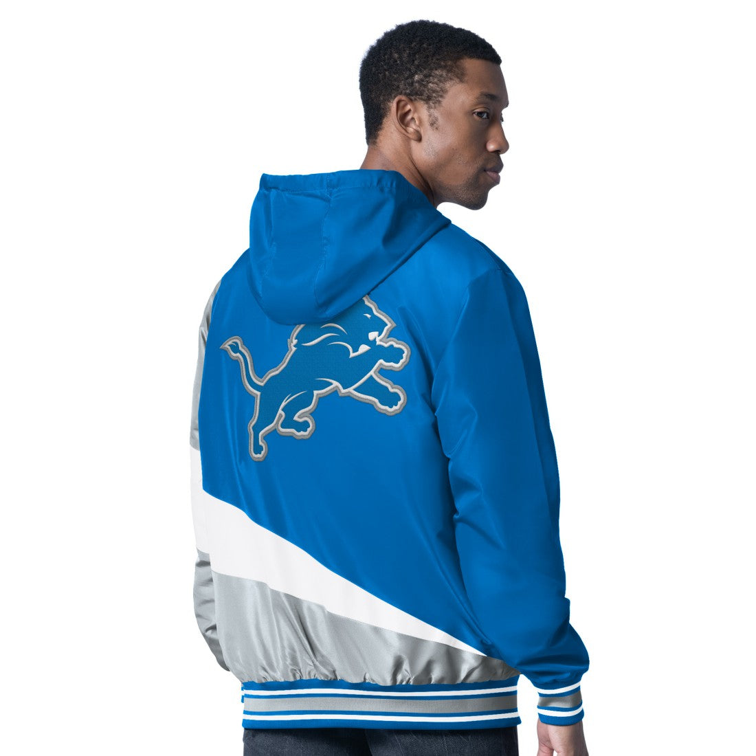 Detroit Lions G-III Sports by Carl Banks Dual Threat Reversable Full-Zip Hooded Jacket Blue/Charcoal - NFL