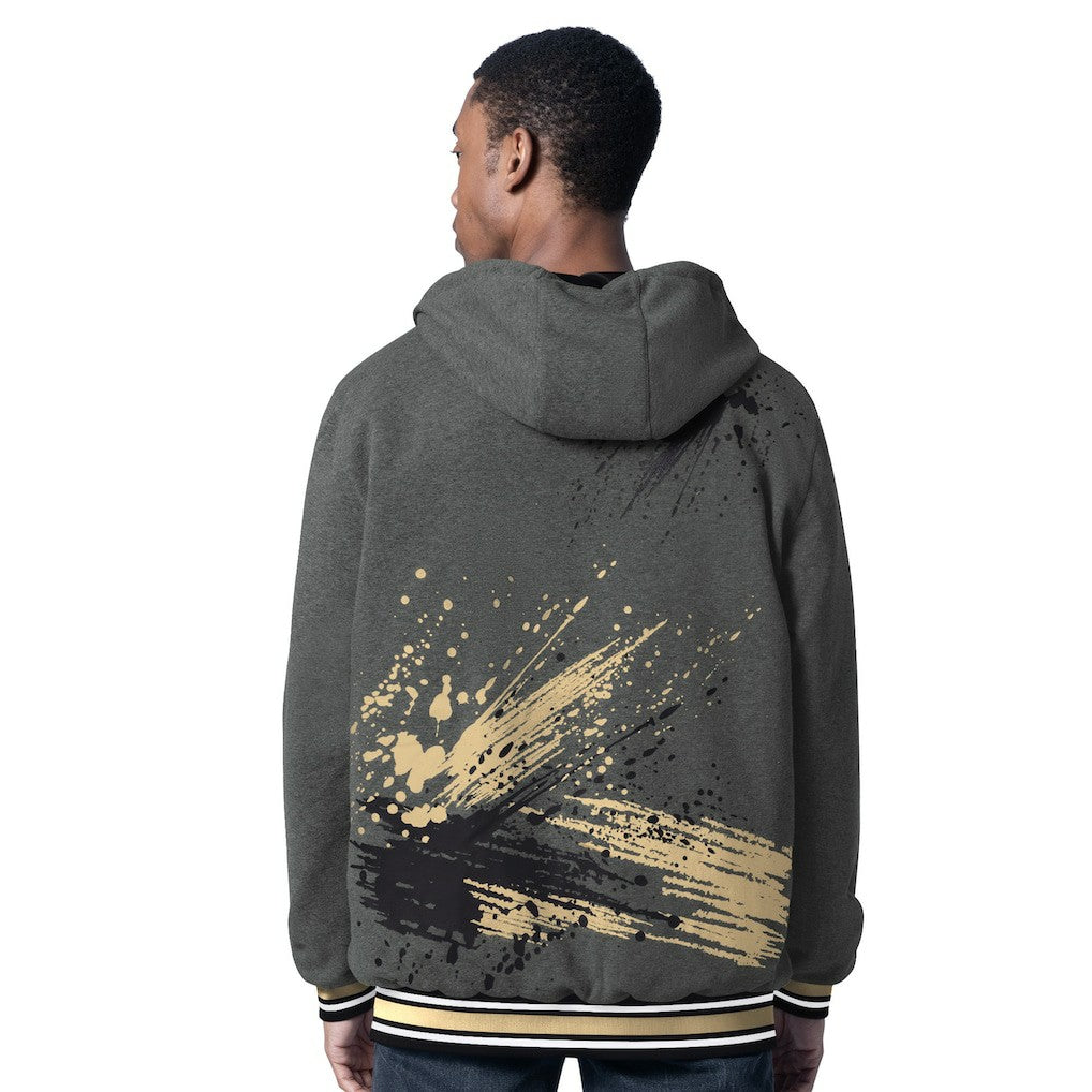 New Orleans Saints G-III Sports by Carl Banks Dual Threat Reversable Full-Zip Hooded Jacket Black/Charcoal - NFL