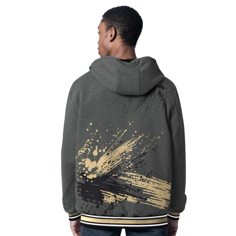 New Orleans Saints G-III Sports by Carl Banks Dual Threat Reversable Full-Zip Hooded Jacket Black/Charcoal - NFL