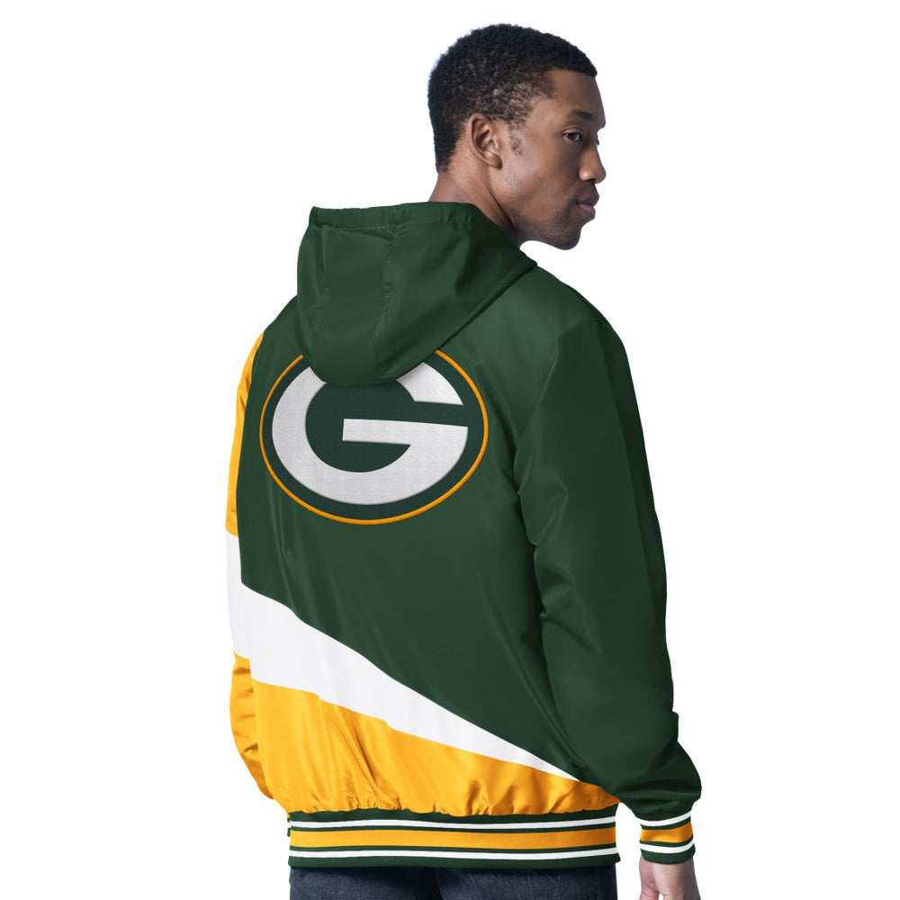 Green Bay Packers G-III Sports by Carl Banks Dual Threat Reversable Full-Zip Hooded Jacket Green/Charcoal - NFL