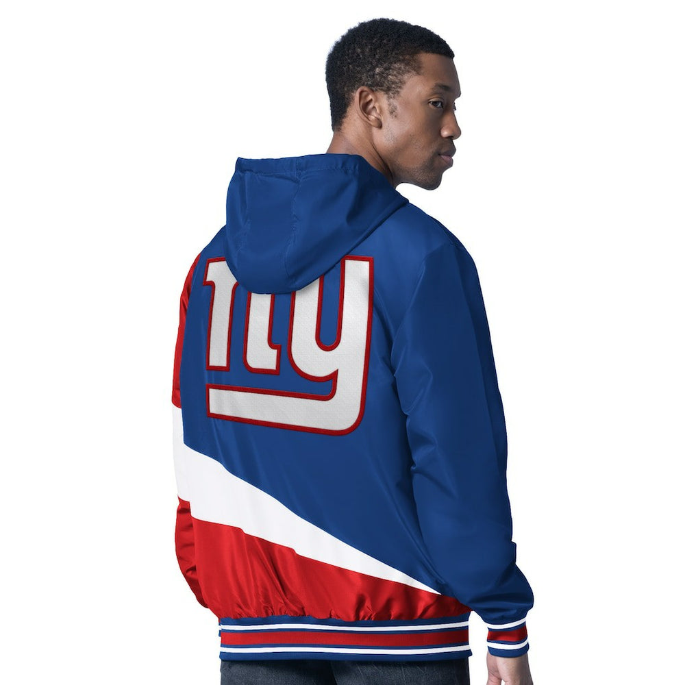 New York Giants G-III Sports by Carl Banks Dual Threat Reversable Full-Zip Hooded Jacket Royal/Charcoal - NFL