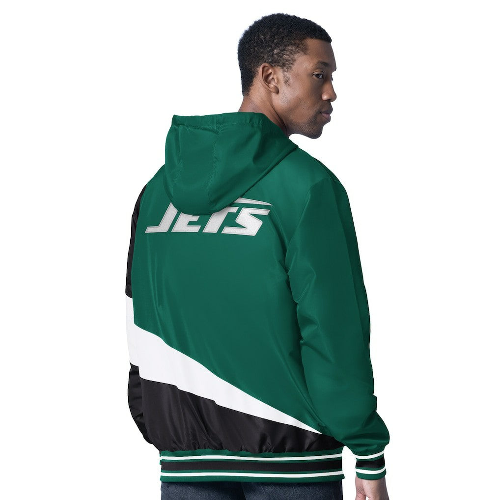 New York Jets G-III Sports by Carl Banks Dual Threat Reversable Full-Zip Hooded Jacket Green/Charcoal - NFL