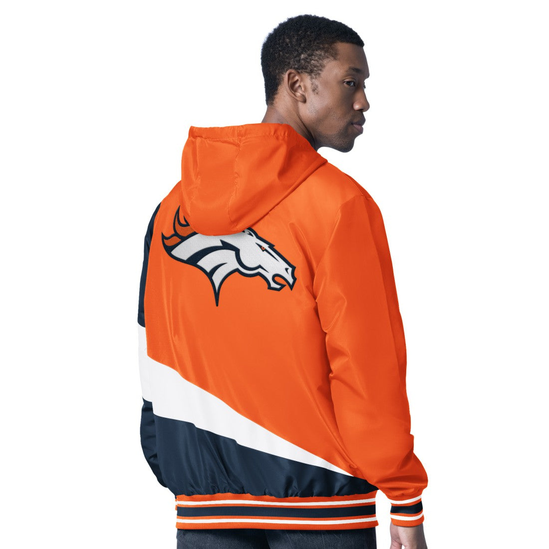 Denver Broncos G-III Sports by Carl Banks Dual Threat Reversable Full-Zip Hooded Jacket Orange/Charcoal - NFL