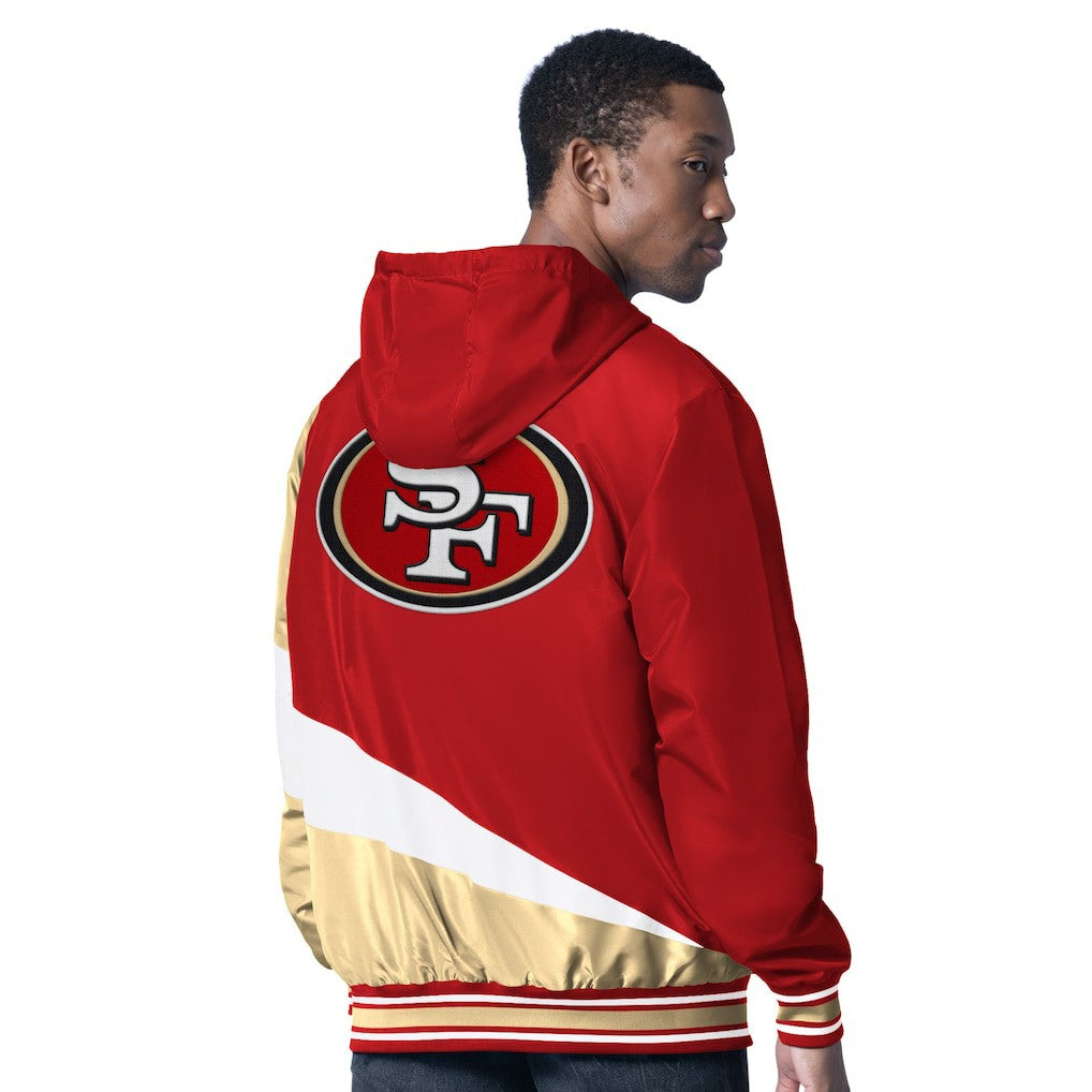San Francisco 49ers G-III Sports by Carl Banks Dual Threat Reversable Full-Zip Hooded Jacket Scarlet/Charcoal - NFL