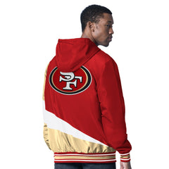 San Francisco 49ers G-III Sports by Carl Banks Dual Threat Reversable Full-Zip Hooded Jacket Scarlet/Charcoal - NFL