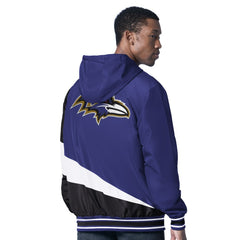 Baltimore Ravens G-III Sports by Carl Banks Dual Threat Reversable Full-Zip Hooded Jacket Purple/Charcoal - NFL