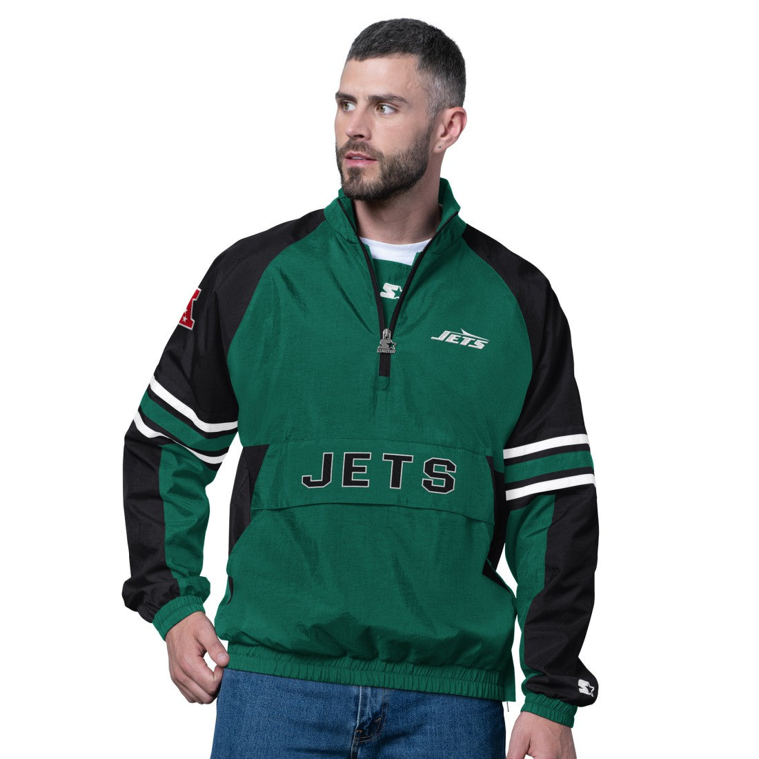 New York Jets Starter Prospect Half-Zip Pullover Green - NFL