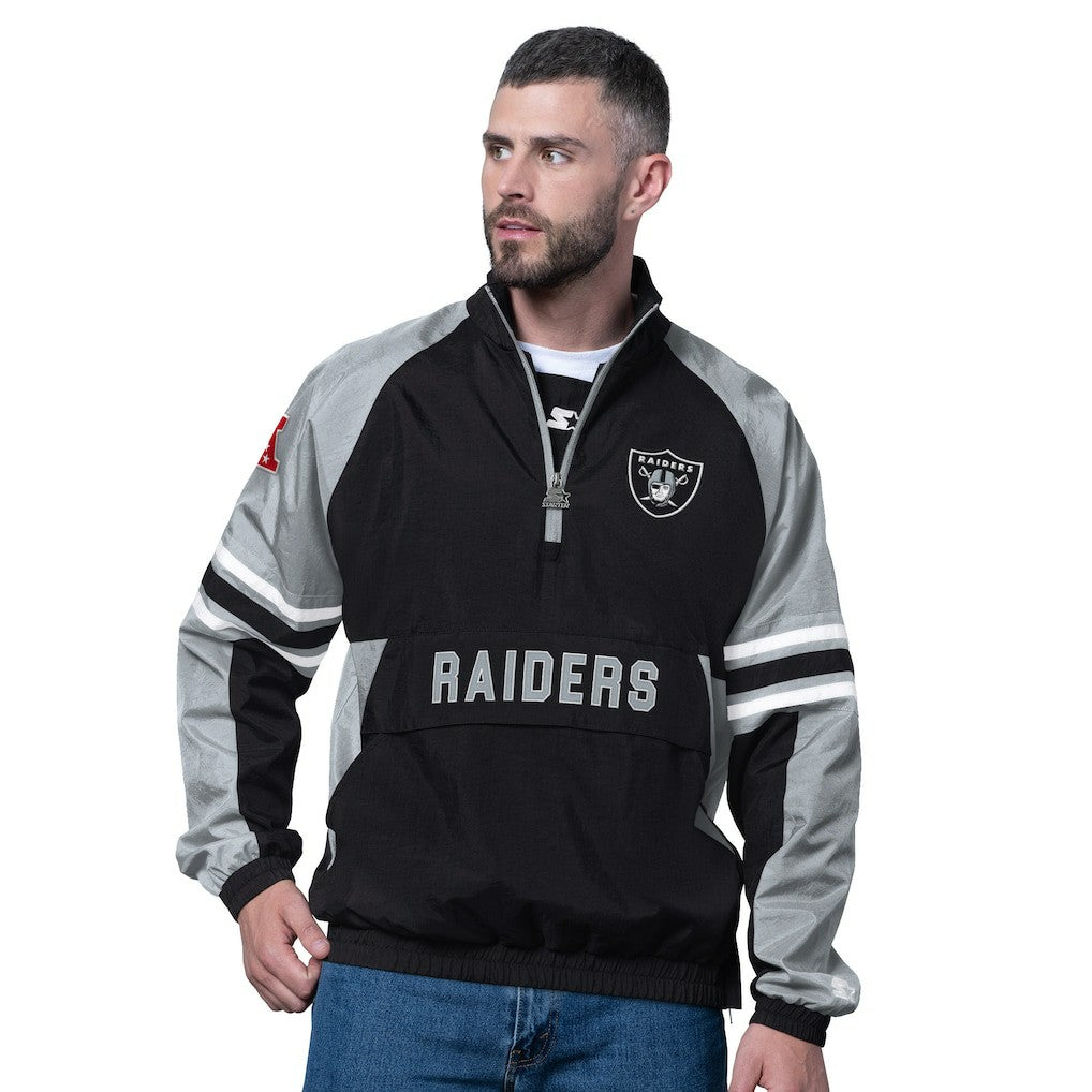 Las Vegas Raiders Starter Prospect Half-Zip Pullover Black - NFL