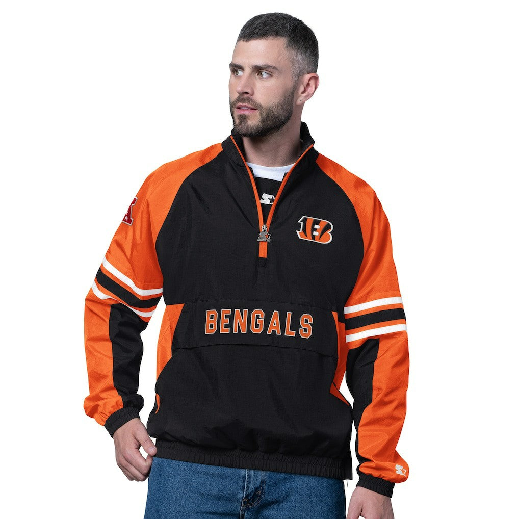 Cincinnati Bengals Starter Prospect Half-Zip Pullover Black - NFL