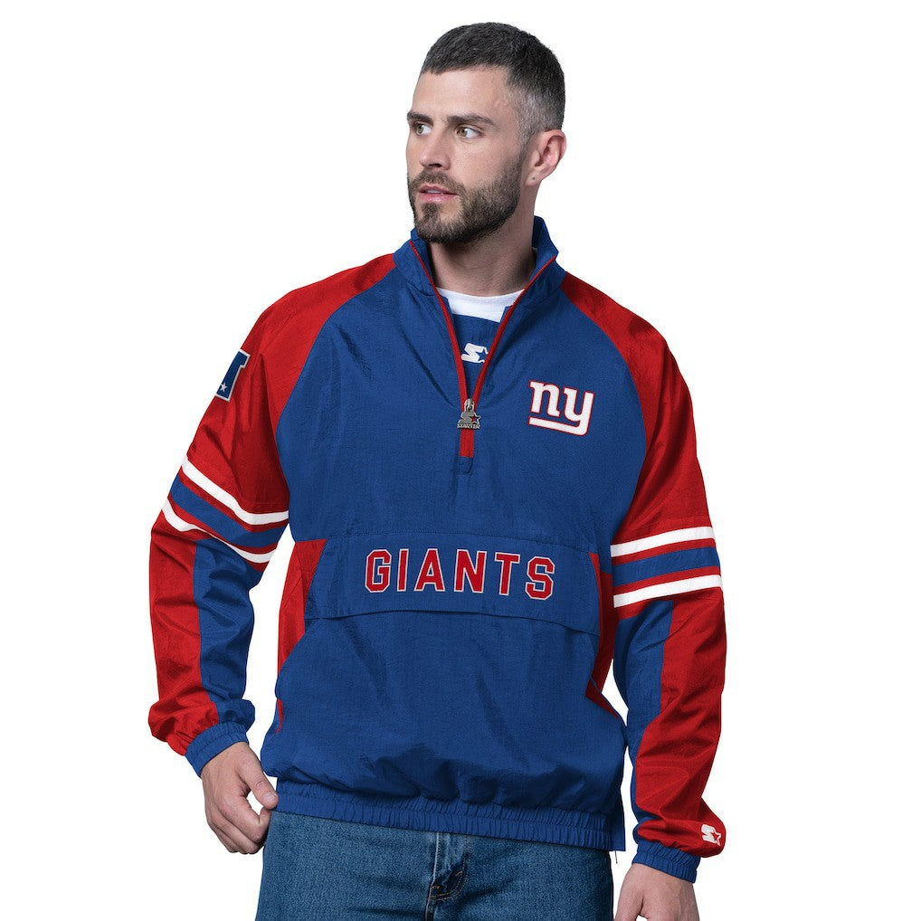 New York Giants Starter Prospect Half-Zip Pullover Royal - NFL