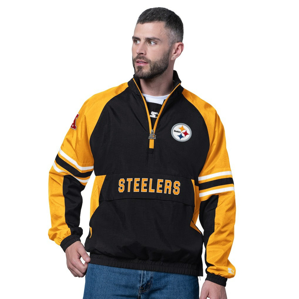 Pittsburgh Steelers Starter Prospect Half-Zip Pullover Black - NFL