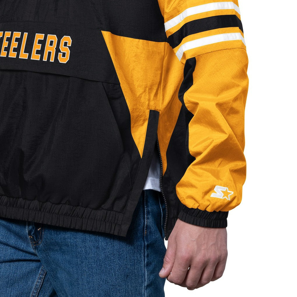 Pittsburgh Steelers Starter Prospect Half-Zip Pullover Black - NFL