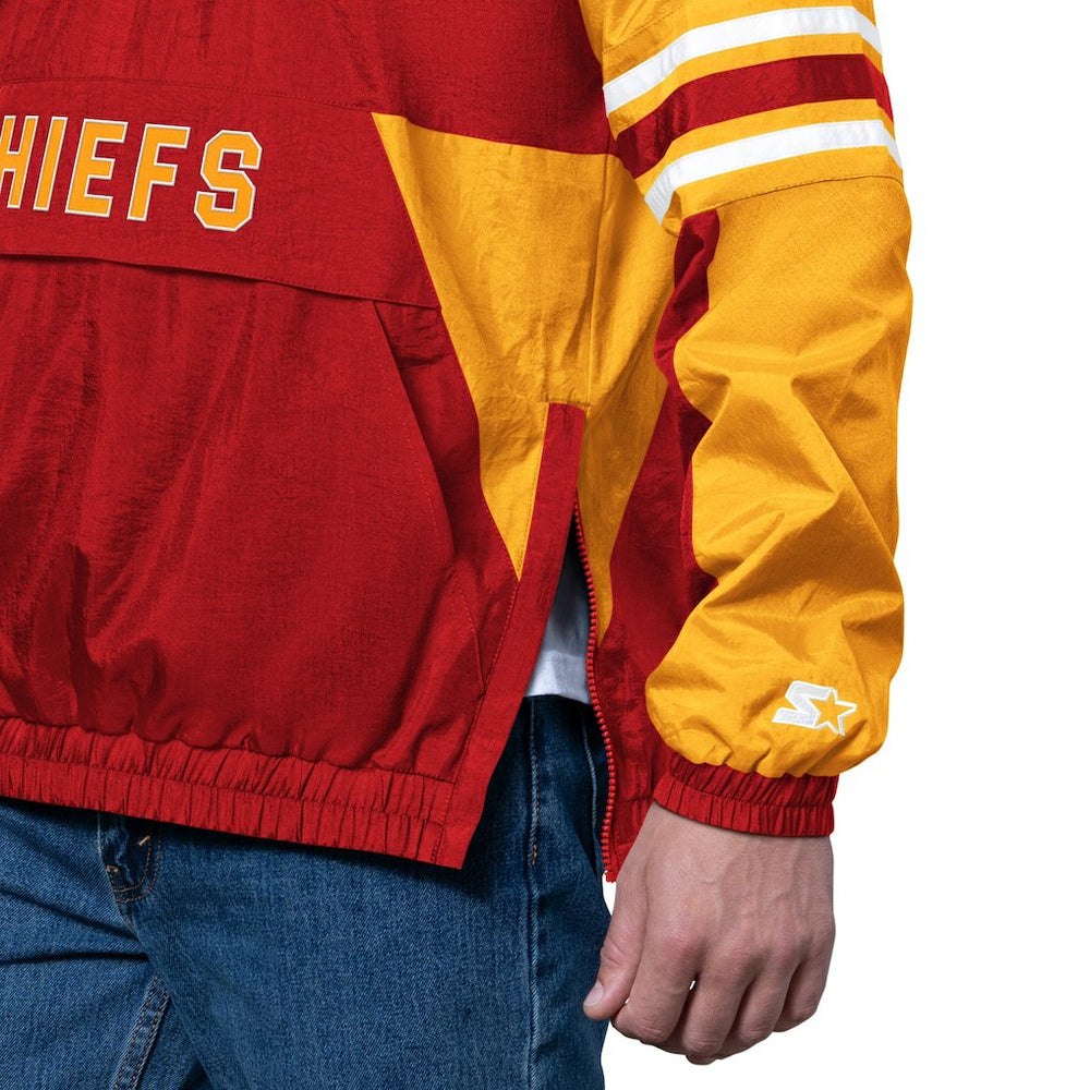 Kansas City Chiefs Starter Prospect Half-Zip Pullover Red - NFL