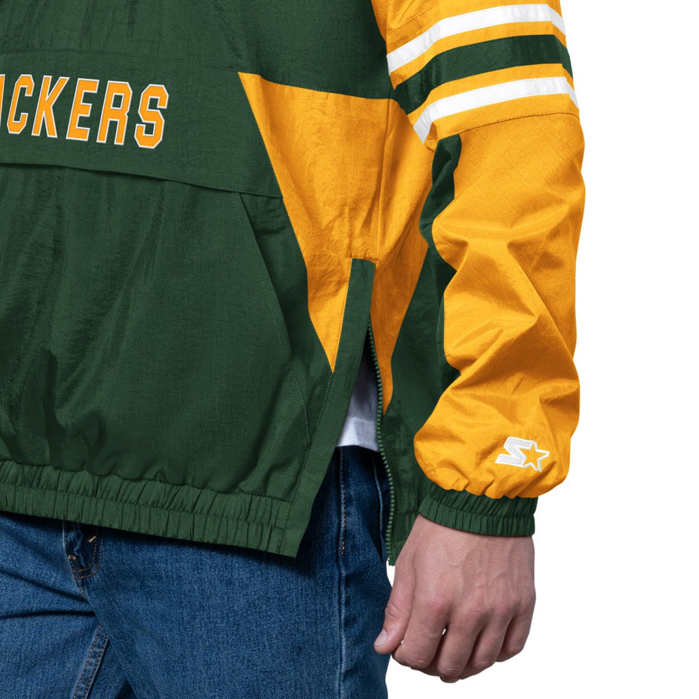 Green Bay Packers Starter Prospect Half-Zip Pullover Green - NFL