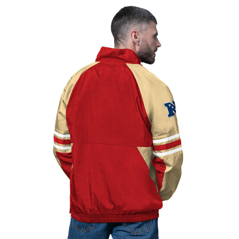 San Francisco 49ers Starter Prospect Half-Zip Pullover Scarlet - NFL