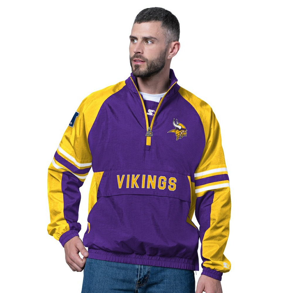 Minnesota Vikings Starter Prospect Half-Zip Pullover Purple - NFL
